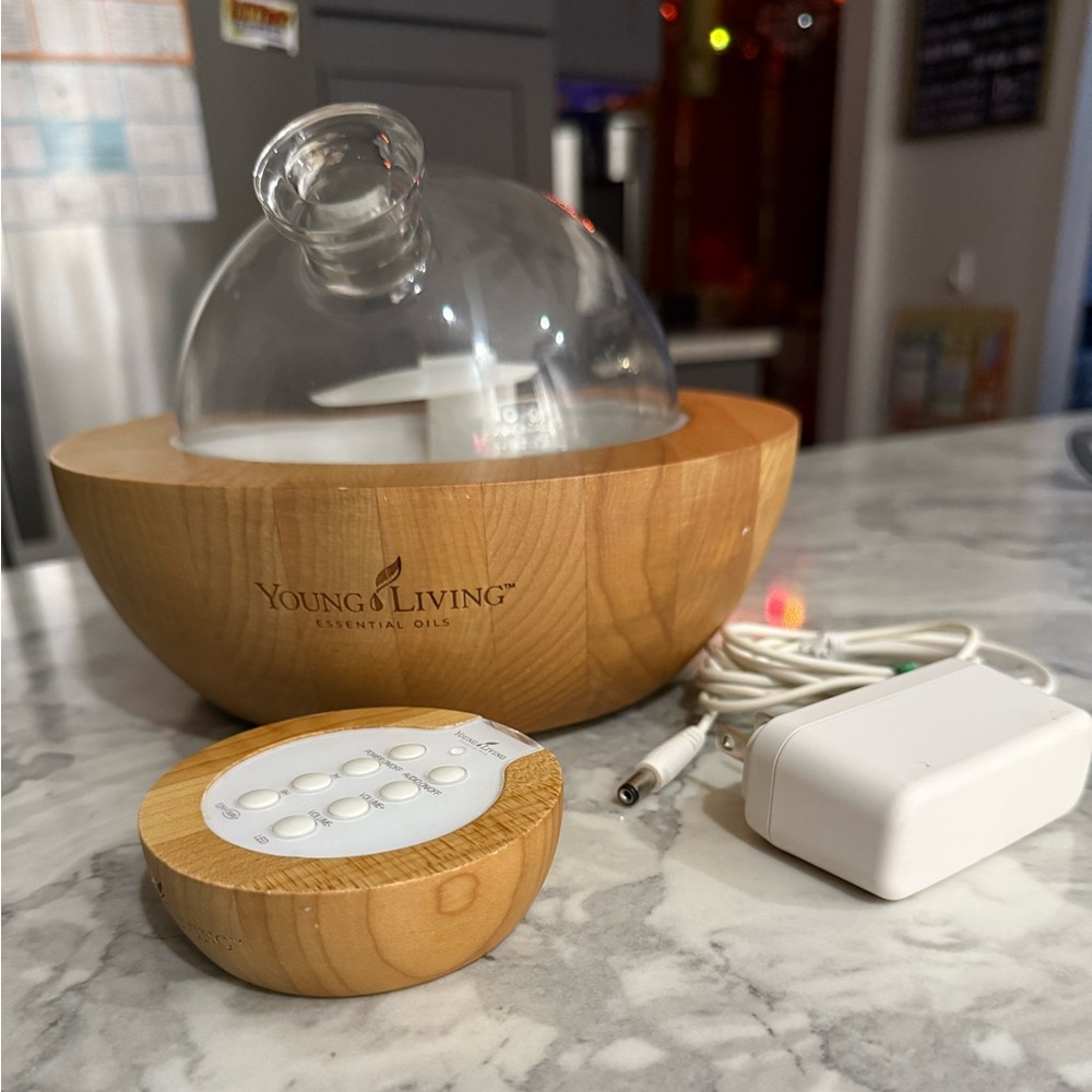 Aria Young Living Wooden Essential Oil Diffuser with Remote